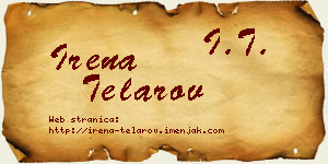 Irena Telarov vizit kartica